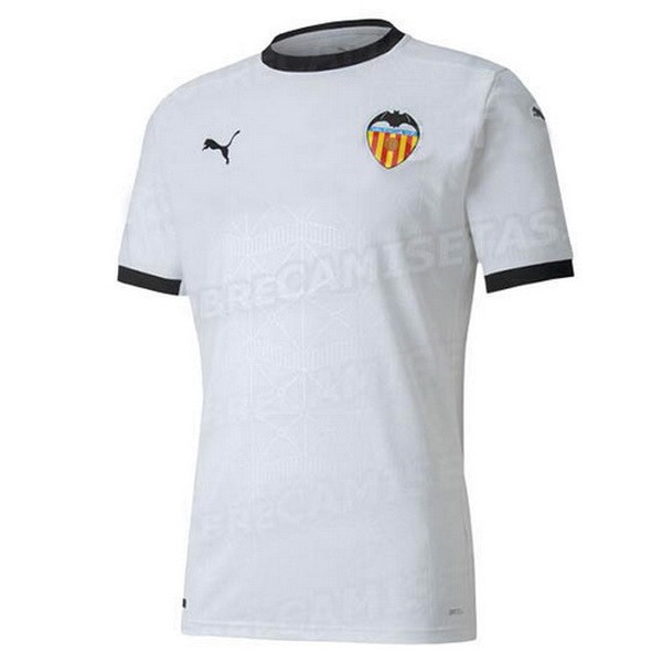 Tailandia Camiseta Valencia Replica Primera Ropa 2020/21 Blanco